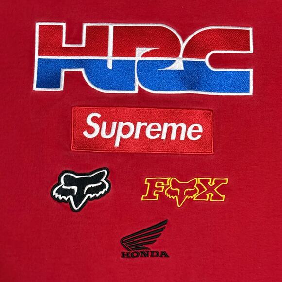 Supreme x Fox Racing Honda HRC Sweatshirt Size Medium - Picture 3 of 10